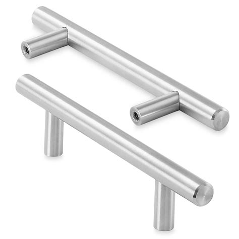 brushed steel cabinet hardware|stainless steel kitchen cabinet knobs.